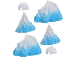 Miniatura de Iceberg em Espuma e PVC Cabanas de Gelo Realistas GOKOCO