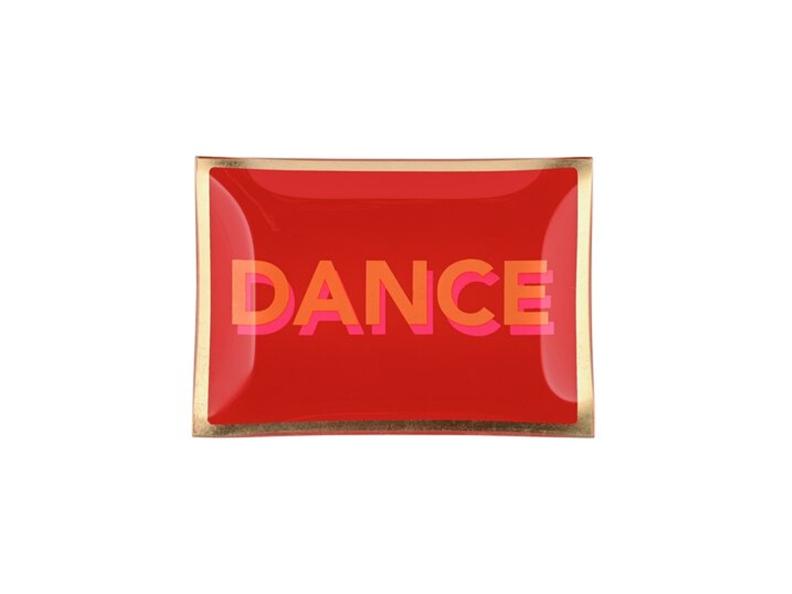 Piatto Decorativo Rettangolare Gift Company Love Plates Dance Vetro