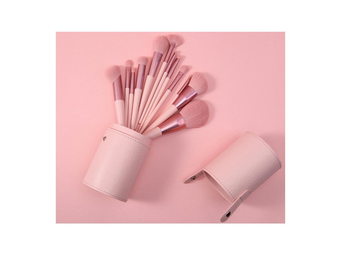 Conjunto de com 12 Peças Premium Sintético Base Facial Corretivo Sombra Conjunto de Pincéis Conjunto C LUUCOZK