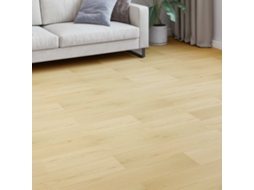 Vidaxl Piso Laminado Bege Suave 101 X 20 X 0,8 Cm 5 Unid.