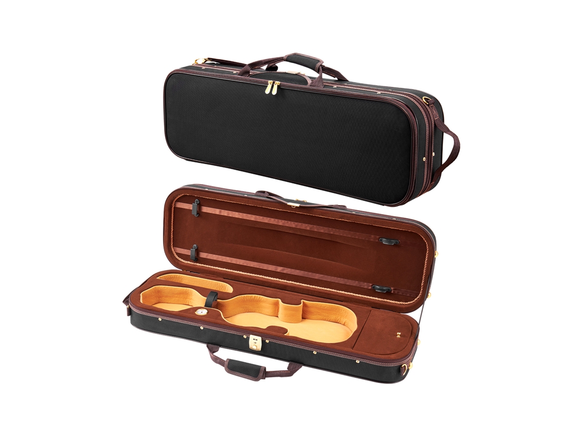 Estojo Retangular Para Violino 4/4 Tamanho Completo Em Nylon, Preto Vevor