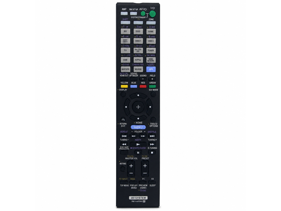 Comando À Distância De Substituição Compatível Com Recetor Av Sony Rm-aap080_zhd
