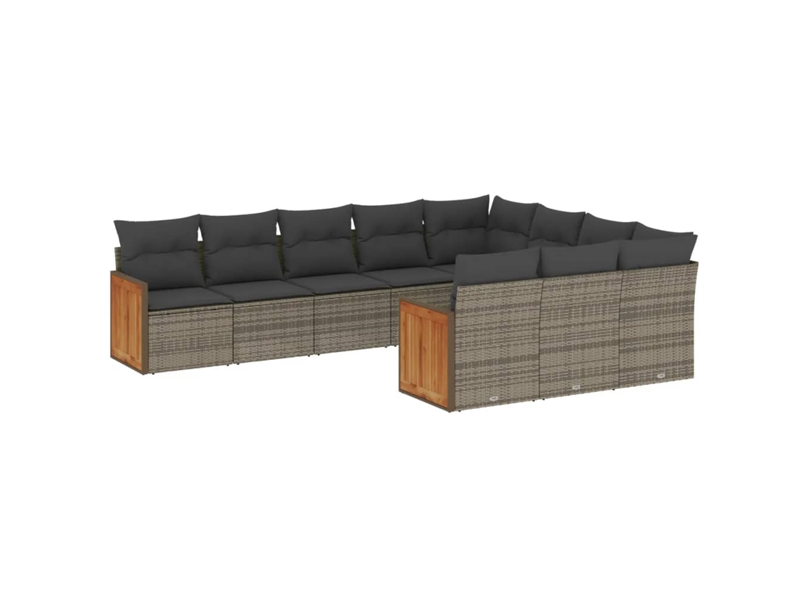 Garden Sofa Set, Garden Sofa Sets Vidaxl Cinzeto Rattan / Vime (n/a)