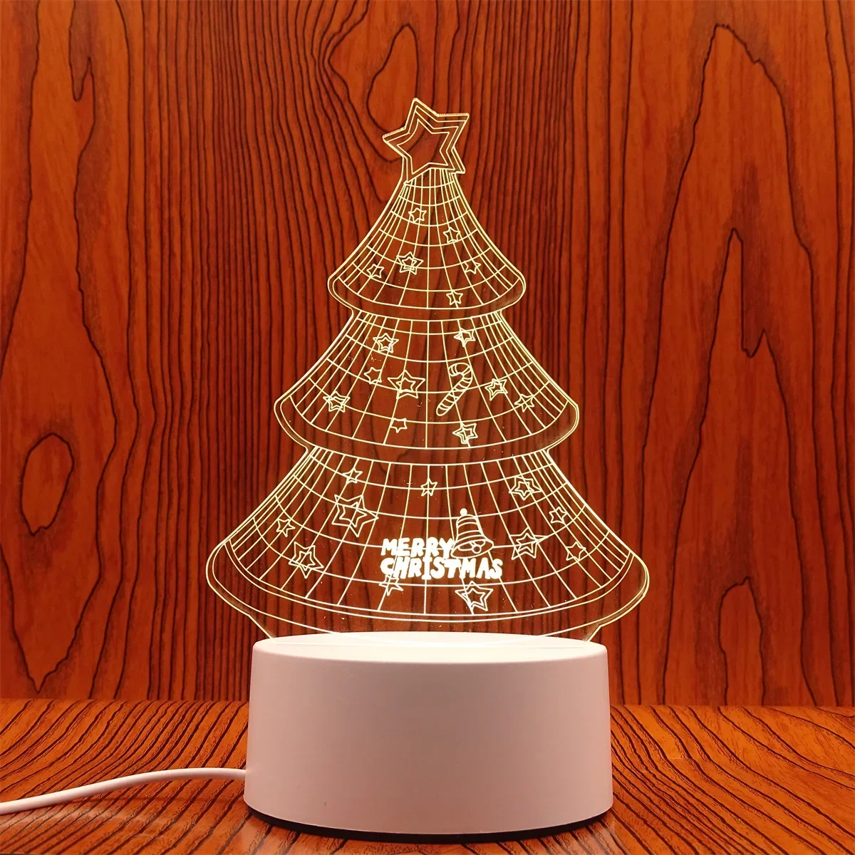 Luminária Noturna Led 3d Criativa, Luz Decorativa para Casa MDUG (luz de 7 Cores)