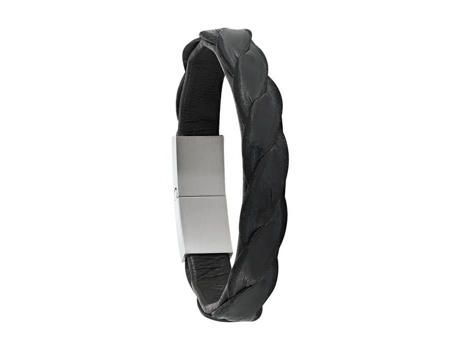 Bracelete Masculino Jourdan Bracelete Jourdan Pero Couro Preto