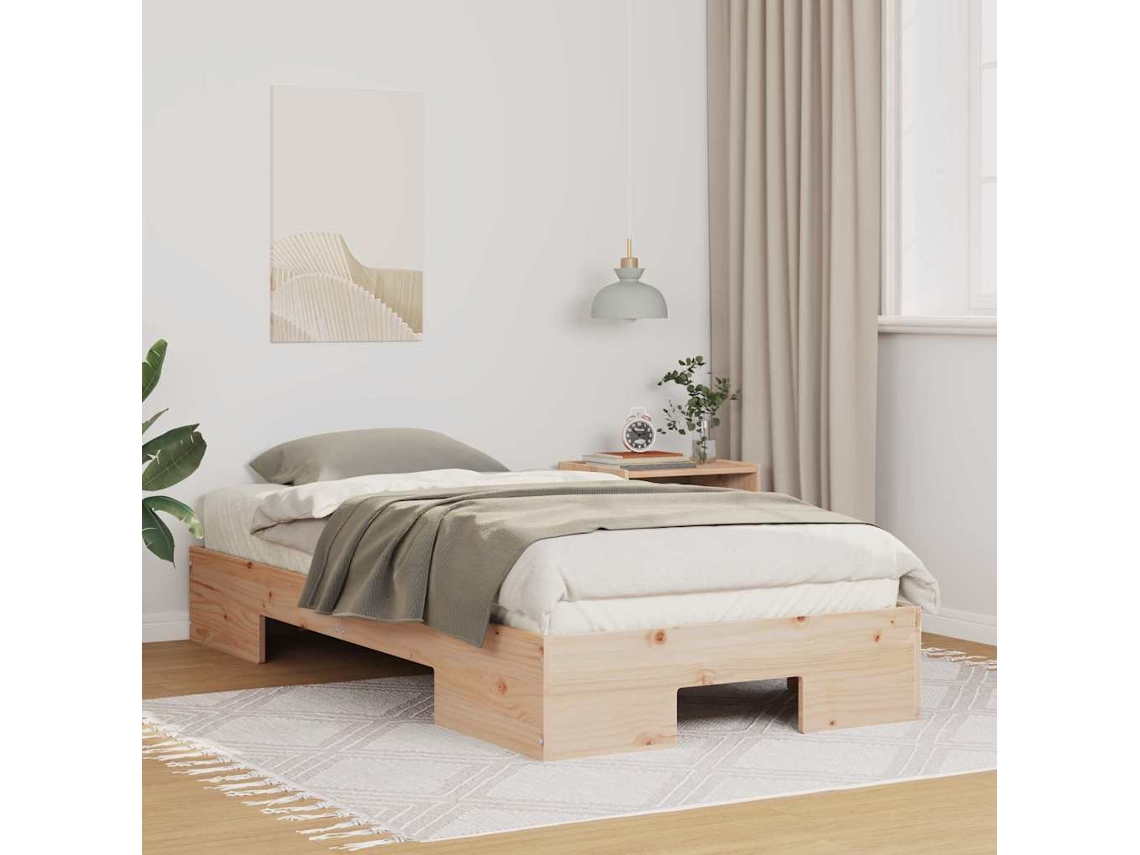 Vidaxl Estrutura Da Cama Castanho 80 X 200 Cm