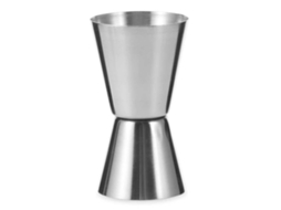 Copo Medidor Duplo - Dosador De Bebidas Para Coquetéis 25/50ml Prateado
