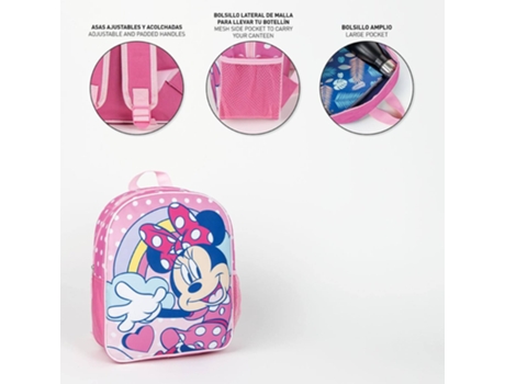 Mochila Escolar Infantil Minnie Mouse Pacote De 4 Meias Tamanho 27 30 Licencias Infantiles