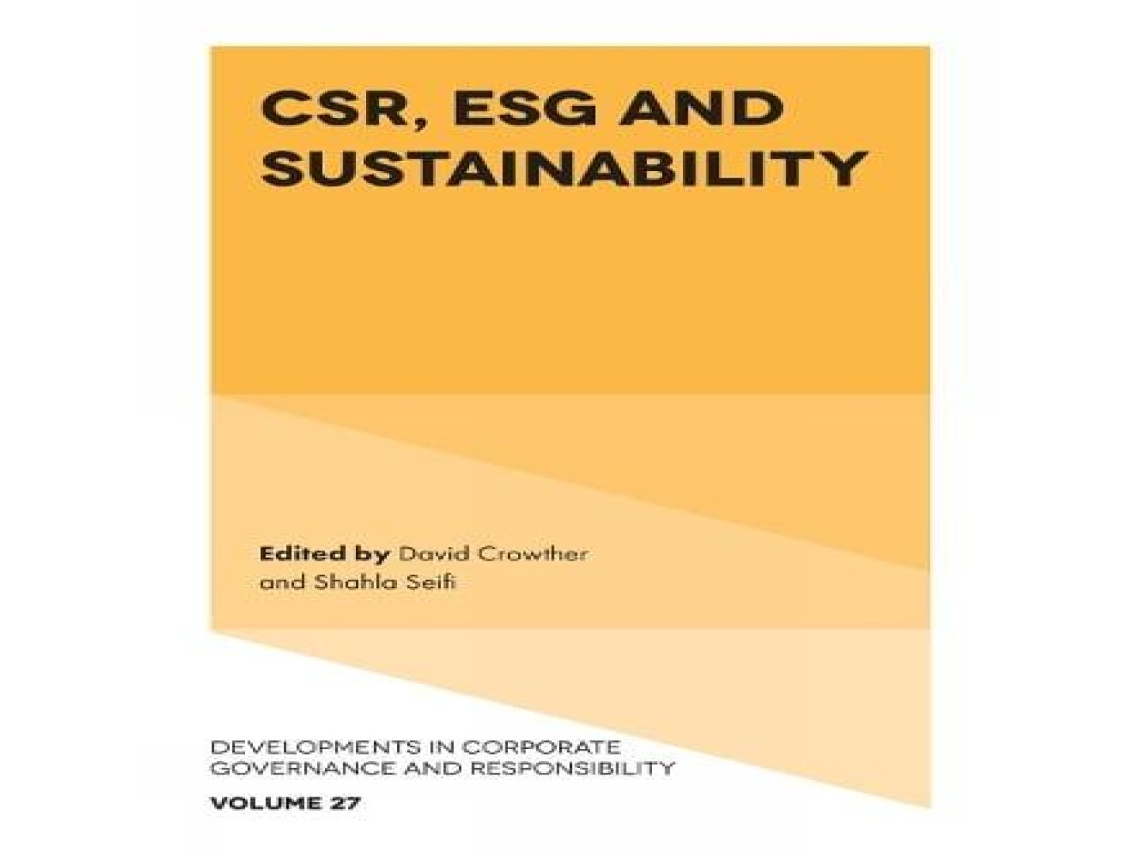 Livro CSR ESG and Sustainability de Emerald Publishing Ltd (Inglês)