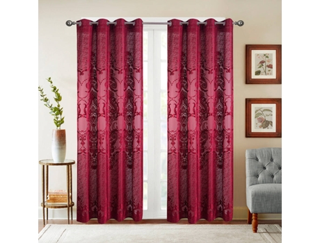 Cortina BEST INTERIOR Indie (Rosa - Poliéster - 140x260 cm)