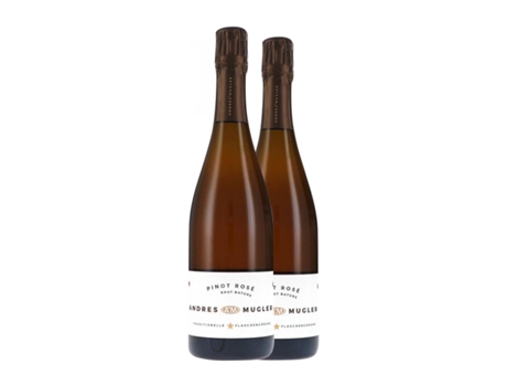 Espumante rosé ANDRES & MUGLER Rosé Sekt Pinot Preto Brut Nature Pfälz (0.75 L - 2 Unidades)