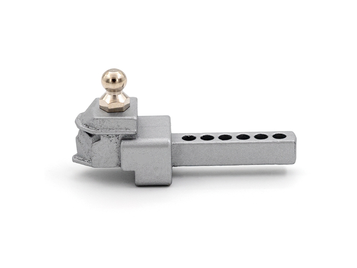Acessórios De Controle Remoto Engate Reboque Para Crawler De Controle Remoto 1/10 Axial Scx10 90046 90047 Cc10 (prateado)