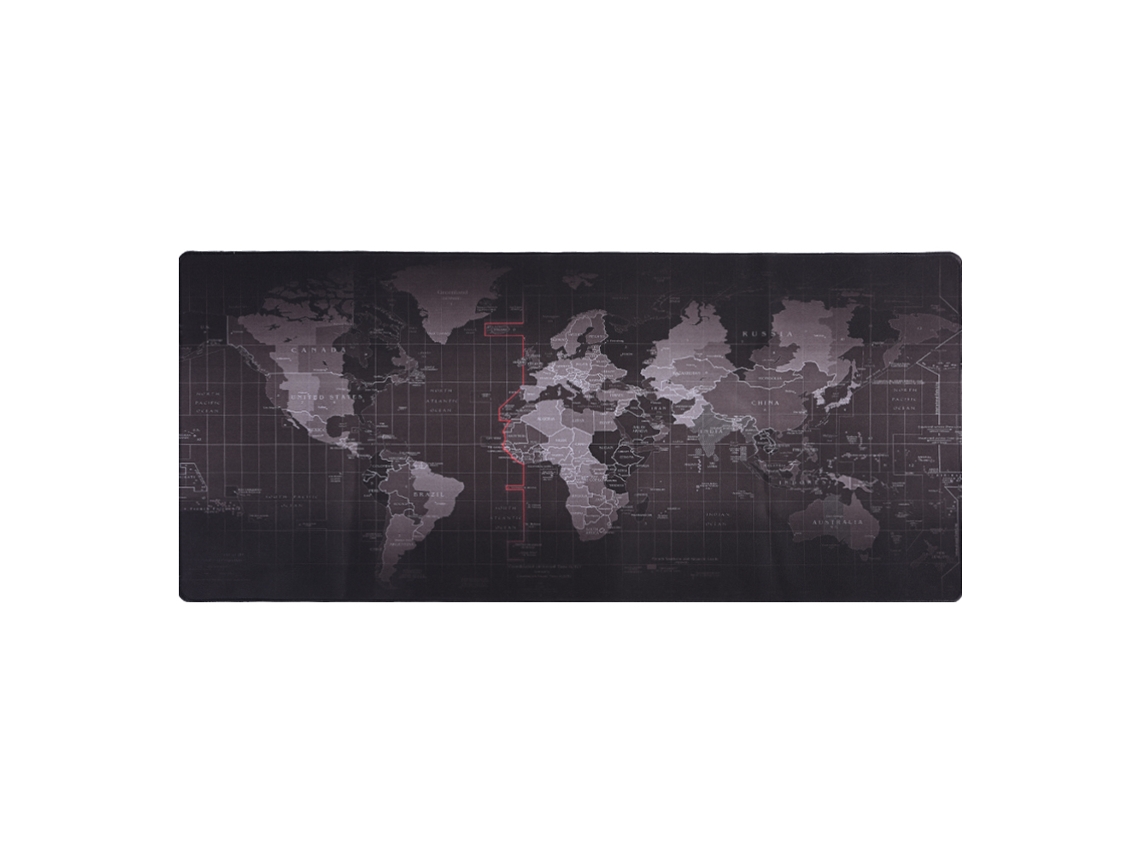 Mouse Pad (anti-derrapante, Borda Trancada) Design De Mapa Mundial Extra Grande Para Uso Em Jogos E Escritório