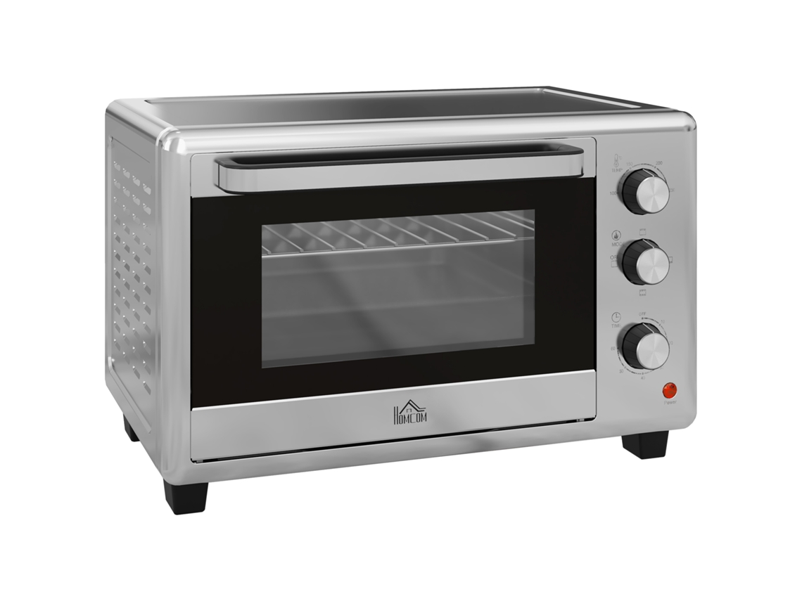 Forno Elétrico 30l BTFORUS com 3 funções de cozimento, temperatura ajustável e timer 1600w