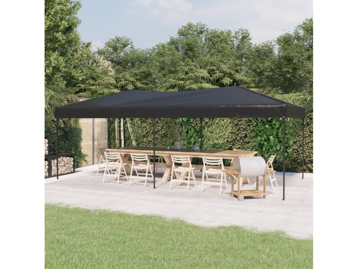 Vidaxl Tenda Para Festas Dobrável 3x6 M Antracite