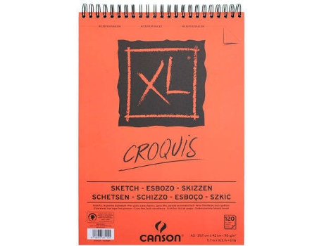 Bloco de Desenho XL, A3, 120 Folhas, 90g