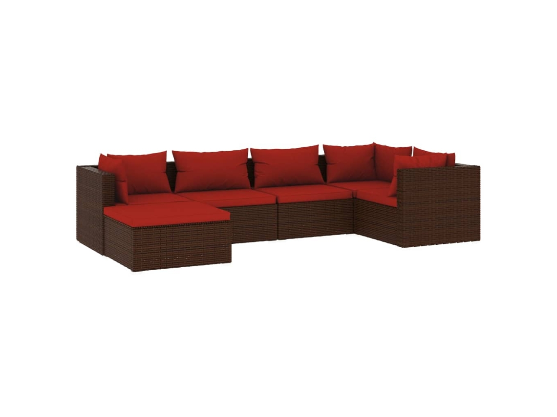 Garden Lounge Set, Garden Lounge Sets Vidaxl Marrom Rattan / Vime (n/a)