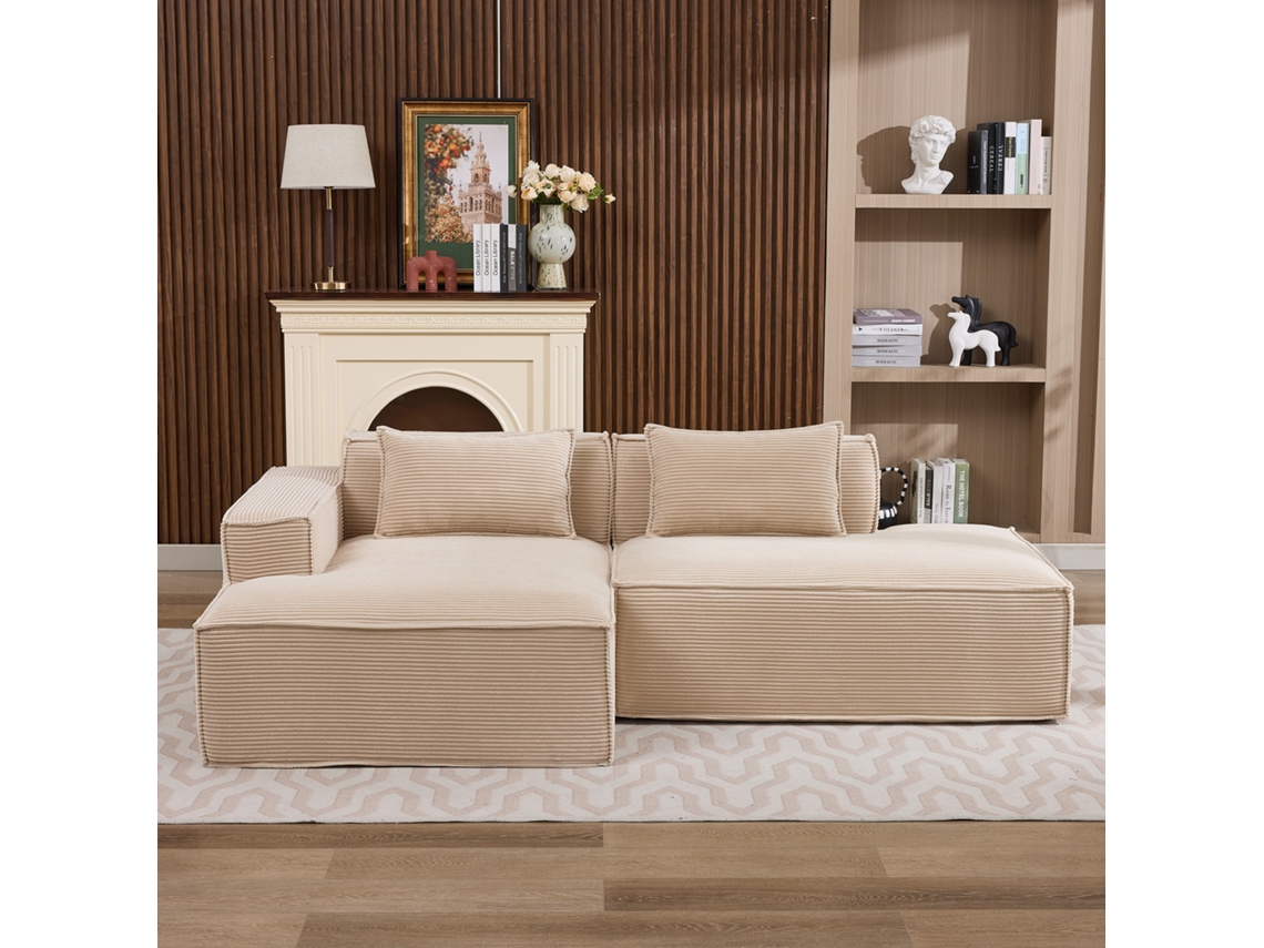 Sofá Tecido 235cm, 2 Trav., Bolsa Porta-objetos - Moderno, Simples, Confortável, Ideal Para Salas Pequenas, Apartamentos E Escritórios.
