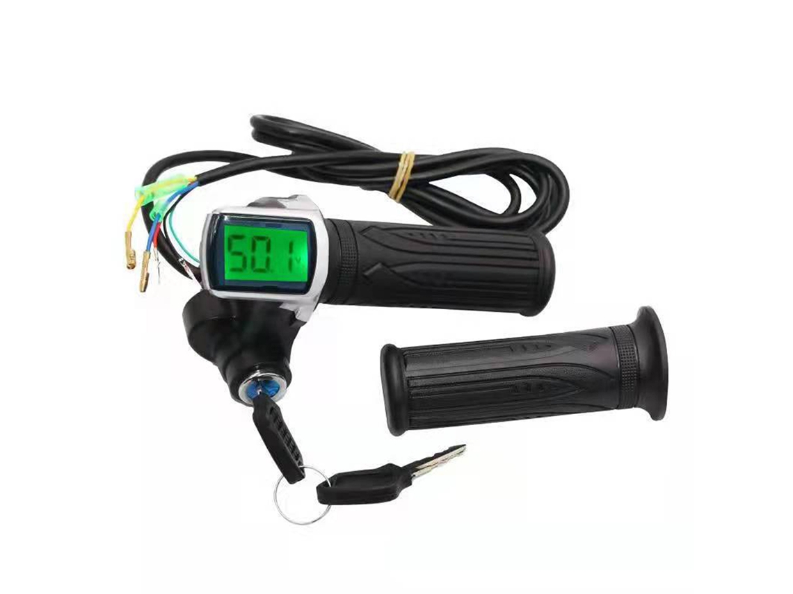 Manopla De Aceleração Com Display Lcd Para Bicicleta Elétrica 24v/36v/48v