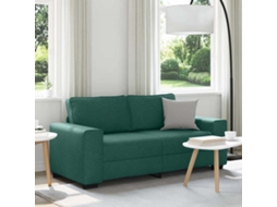 Vidaxl Sofá De 2 Lugares Verde Escuro 180x77x82 Cm Em Tecido