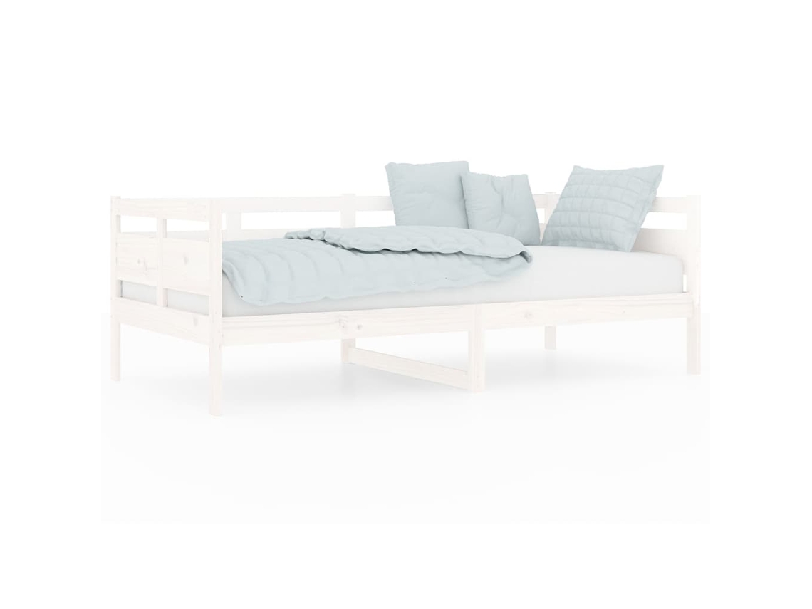 Day Bed, Day Beds Vidaxl Branco Madeira De Pinho (90 X 190 Cm)