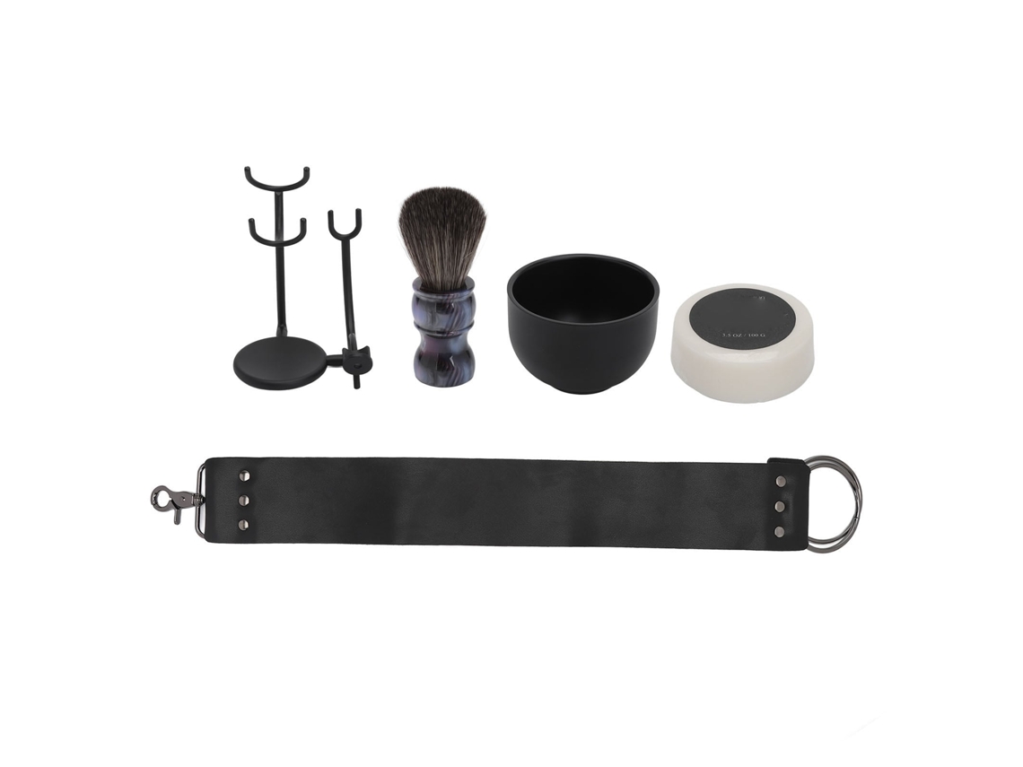 2026 kit de Barbijo para Hombre: Cepillo, Taza, Soporte, Jabón Y Paño de Afilar para Afeitado Y Cuidado de Barba