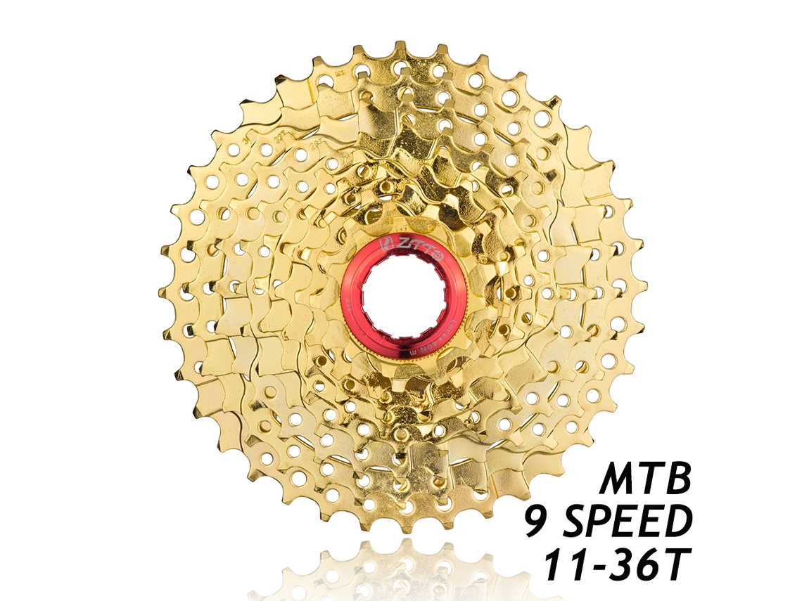 Cassete Business, dourada, 11-36t, para bicicleta mountain, 9/10 velocidades
