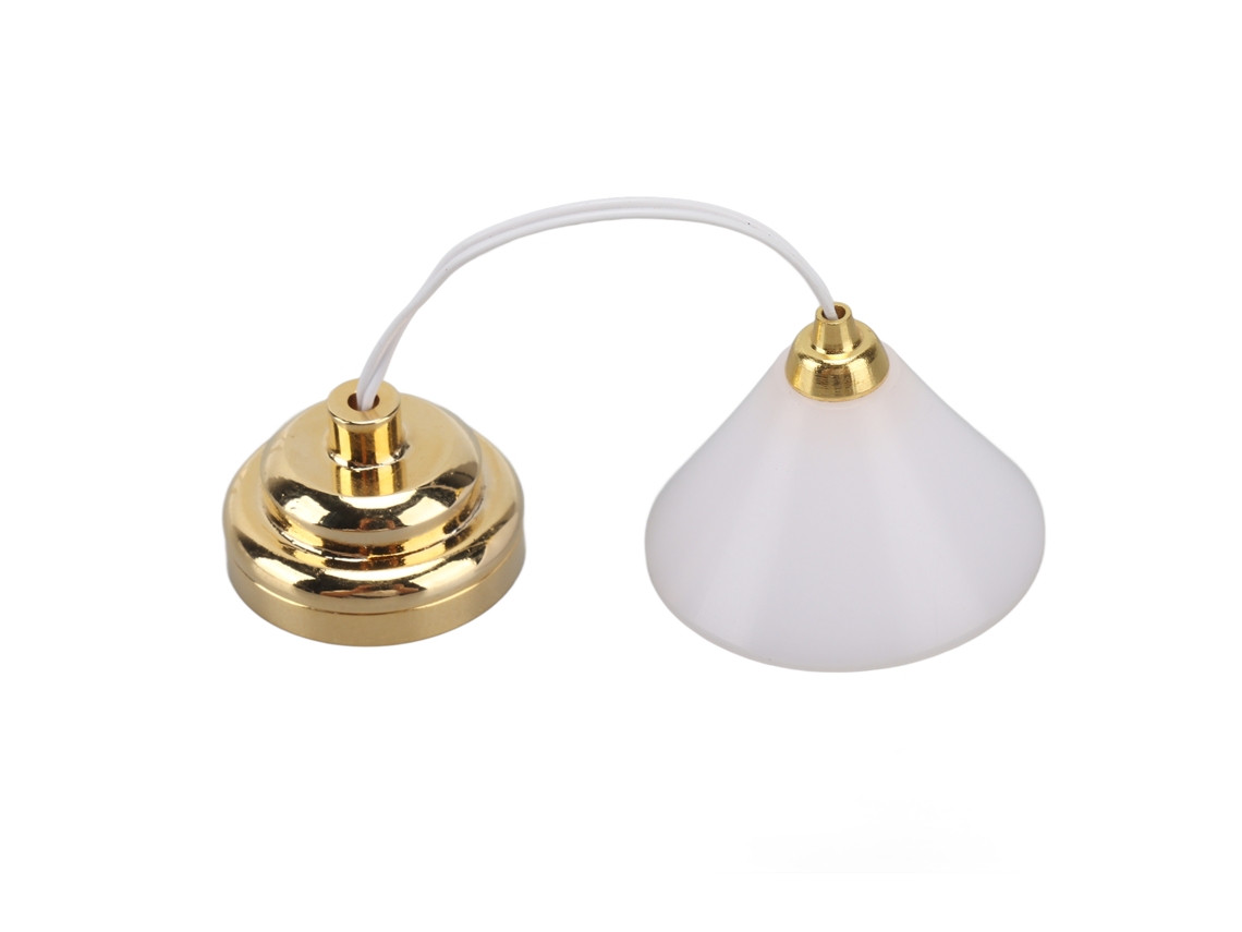 Mali lustre Miniatura Led para Casa de Bonecas 1:12 Lâmpada de Teto com Bateria