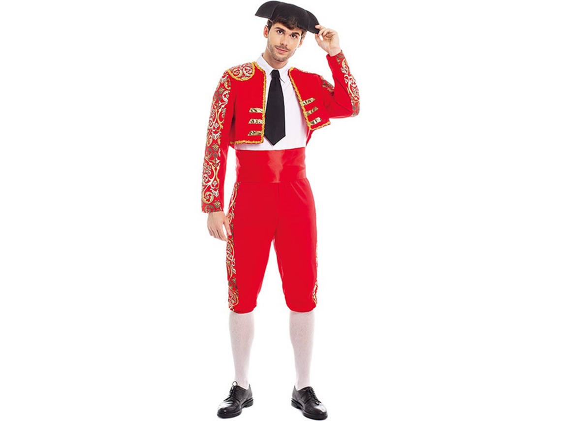Fato de Homem PARTILANDIA Toureiro Espanhol Vermelho (Tam.: L)