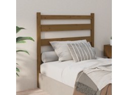 Vidaxl Cabeceira De Cama 81x4x100 Cm Pinho Maciço Castanho Mel