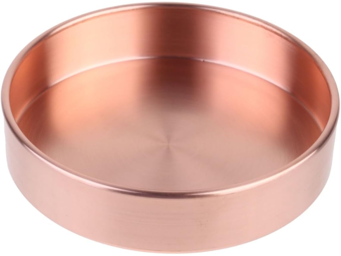Bandeja De Joias Em Cobre Puro Estilo Nórdico, 14 Cm, Para Organização E Armazenamento No Escritório.
