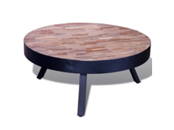 Table, Tables Vidaxl Preto Madeira