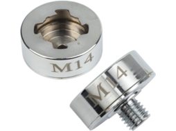 Conjunto De 2 Adaptadores Parafuso Para Esmerilhadeira Angular Com Flanges Travamento Rosca, Compatíveis Com Ferramentas