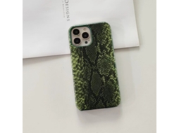 Capa Para Iphone 17 Pro Verde Fashion Com Estampa De Pulseira De Python (meia Capa)