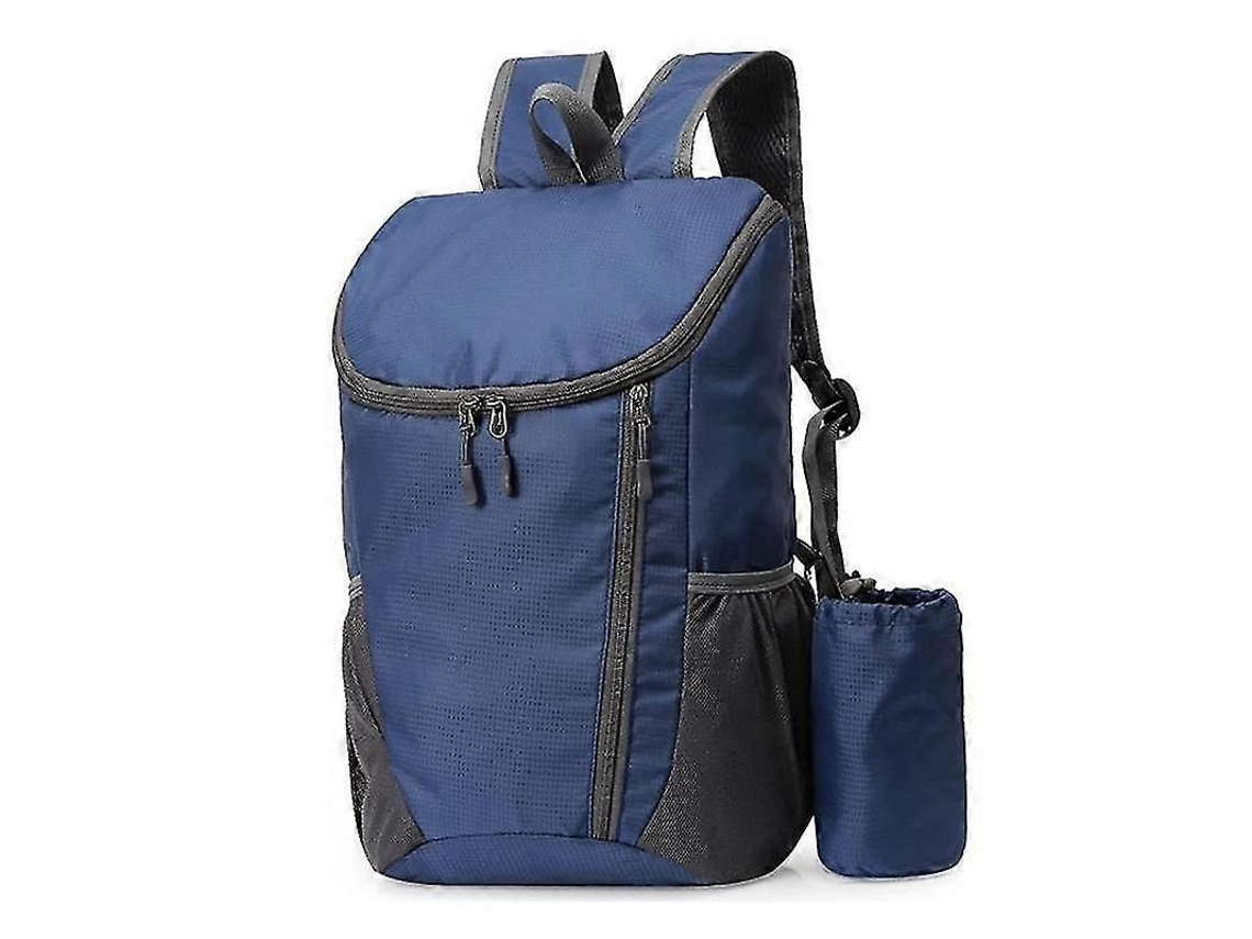 Mochila Portátil Impermeável Leve Plegável Para Camping, Trilhada, Viagens, Daypack Resistente A Rasgos E Sujeira Cor Azul Azul