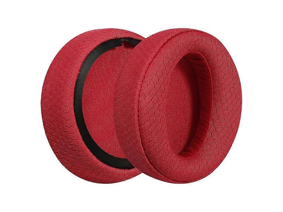 Pacote Com 2 Almofadas De Reposição Para Fones De Ouvido De Rede De Futebol Para Sony Mdr Xb950bt / Xb950b1 / Xb950n1 Vermelho Ushion