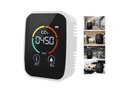 Detector de CO2 preto/branco TVOC HCHO Tester Multifuncional 5 em 1/3 em 1 Medidor de Ar Slowmoose