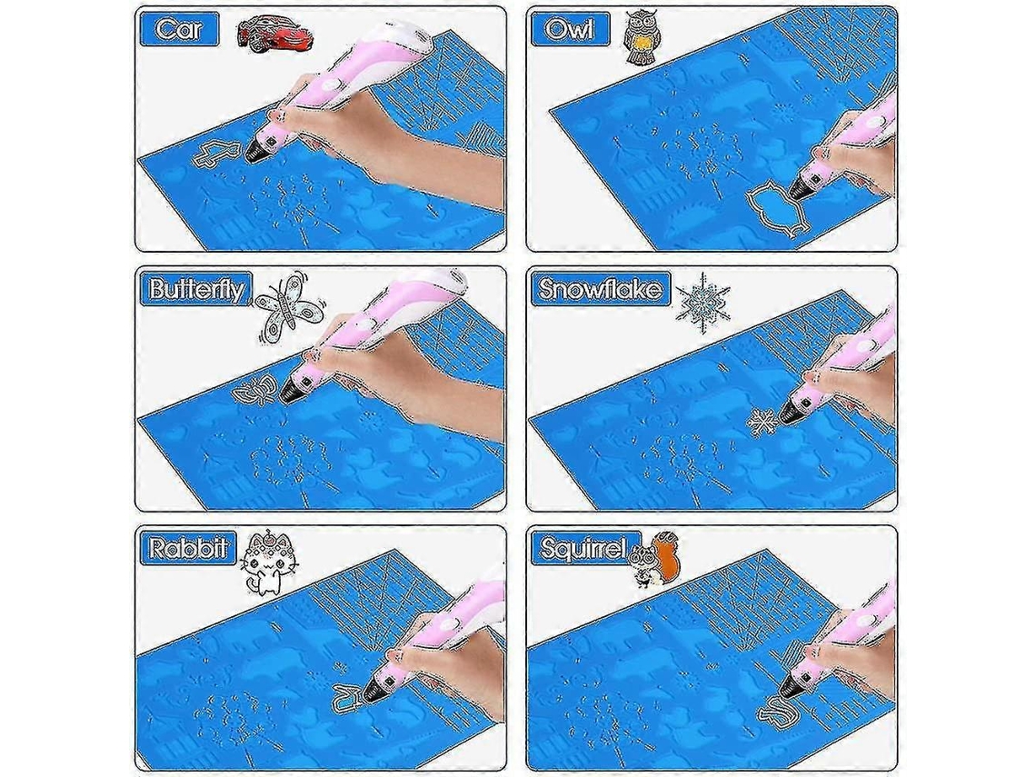 Caneta De Impressão 3d Com Tapete De Design De Silicone Com Modelo Básico E Padrões Caneta 3d Olysi Shop