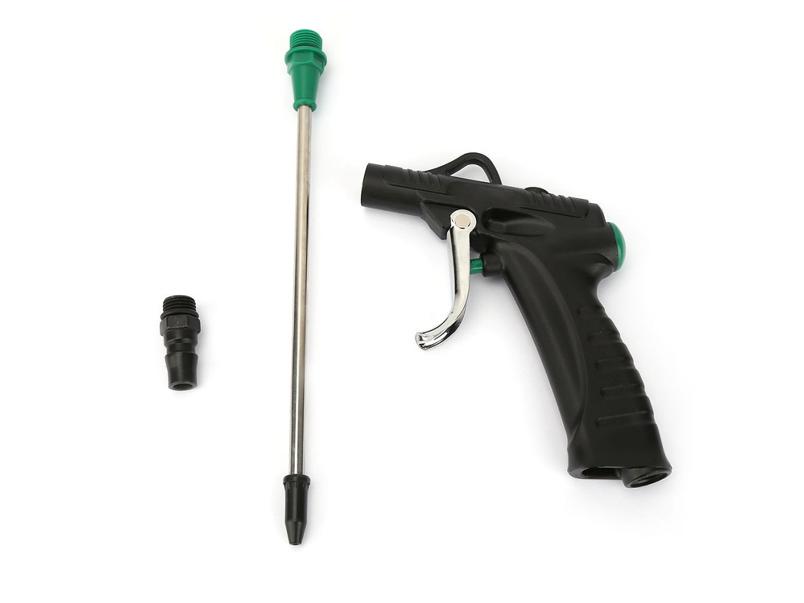 Ferramenta De Limpeza Neumática Pistola De Aire Duster Com Bico Longo Corpo De Liga De Alumínio
