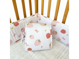 Conjunto de Protetores de Berço PANOONA 4 Peças Brancos (2 X 132 Cm + 2 X 68,5 Cm)