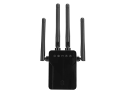 Amplificador De Extensão De Rede De Sinal Wifi De Banda Dupla Repetidor Sem Fio Yizhood (preto)