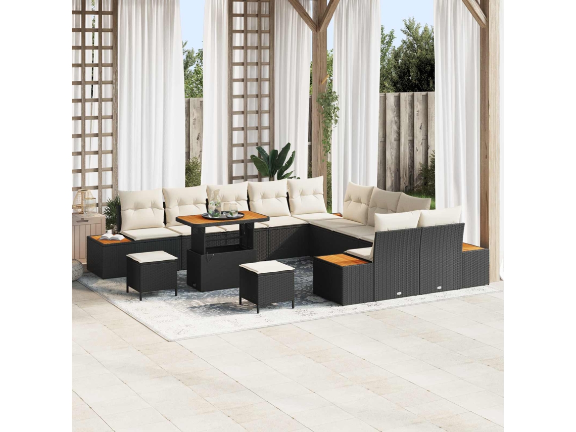 Vidaxl Conjunto De Sofá De Jardim 13 Unid. 12-número De Lugares