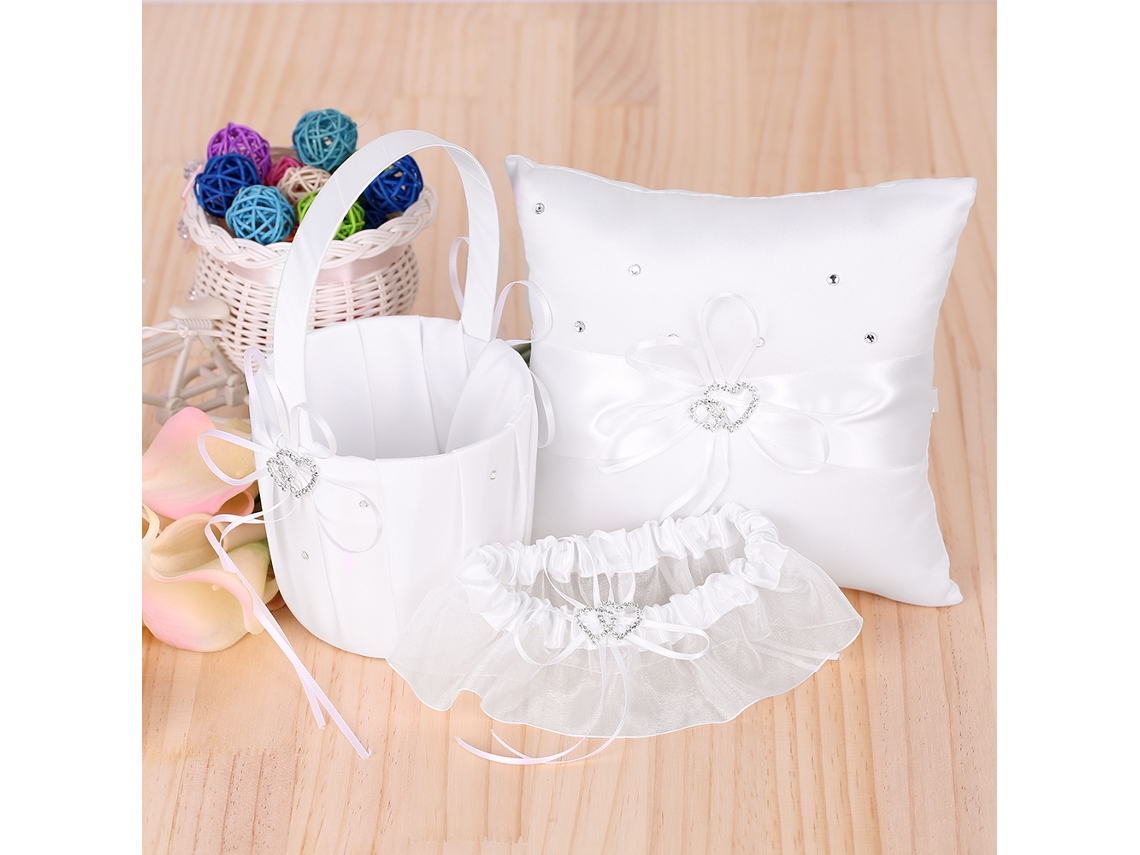 Conjunto 5pcs De Artigos De Casamento Em Branco