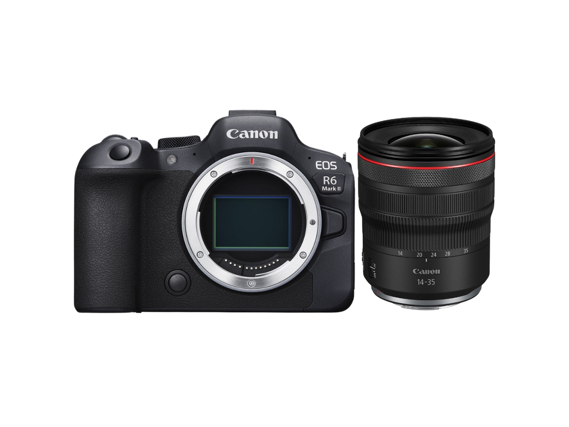 Eos R6 Mark Ii + Rf 14 35mm F/4 L Is Usm Máquina Fotográfica Híbrida Full frame + Ebook “20 Dicas para Fotos Que Impressionam” CANON