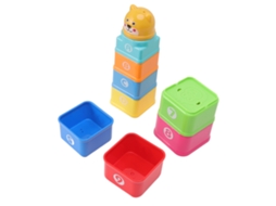 Blocos de Construção Walshlxq para Bebês com Números, Letras e Quadrados - Desenhos Animados - Blocos de Montar para Crianças