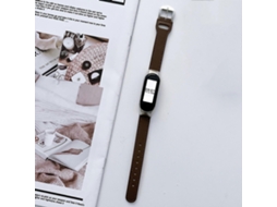 Pulseira De Couro Com 8 Fivelas Para Xiaomi Mi Band 5/6