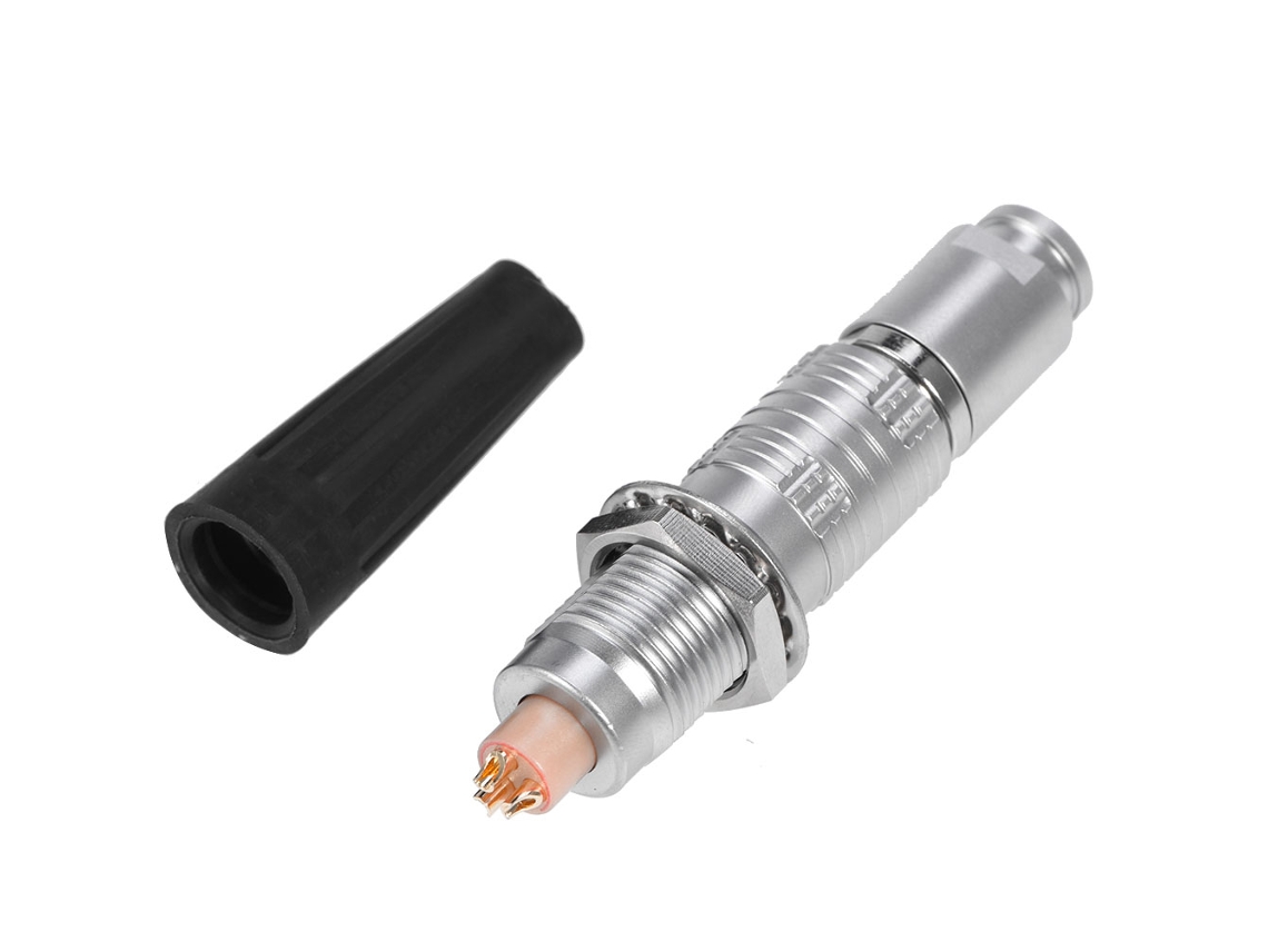 Conector Plug Socket Inoxidável Push Pull 3 Pinos S/MARCA