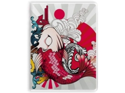Art Fish Koi Carnet De Notas Com Sopa De Cobertura Motif Koi