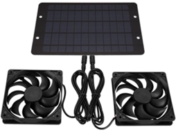 Ventilador De Exaustão Solar De 12v, Ventilador Solar, Ventilador Com Painel Solar, Ventilador Solar Gokoco