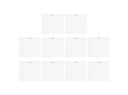 Aetheria 10 Capas Protetoras de Papelão Branco para Discos Lp 12 Polegadas Resistentes À Poeira e Seláveis